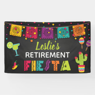 Bannière de fiesta de Retirment avec la margarita