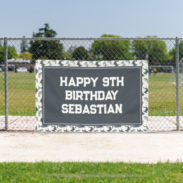 Bannière de fond de requin personnalisée (Insitu)