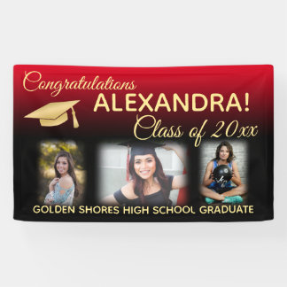 Bannière de graduation photo avec effet de filtre 