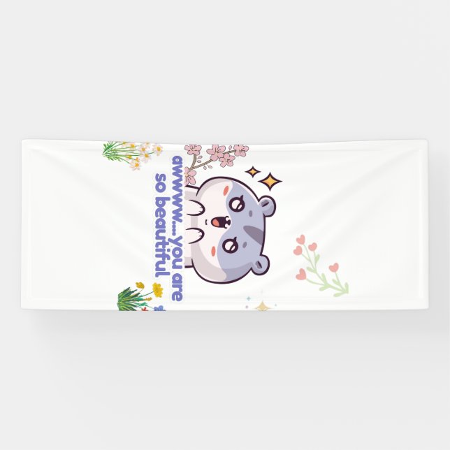 Bannière de hamster à l'esthétique mignonne (Horizontal)