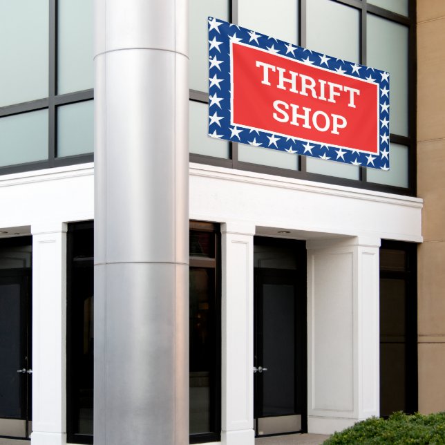 Bannière de la boutique Patriotic Thrift (Bâtiment extérieur)