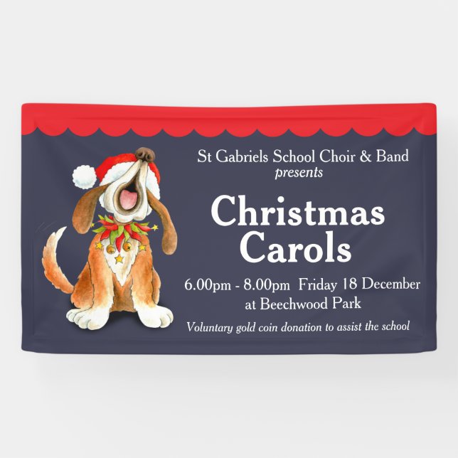 Bannière de la chorale de Noël (Horizontal)