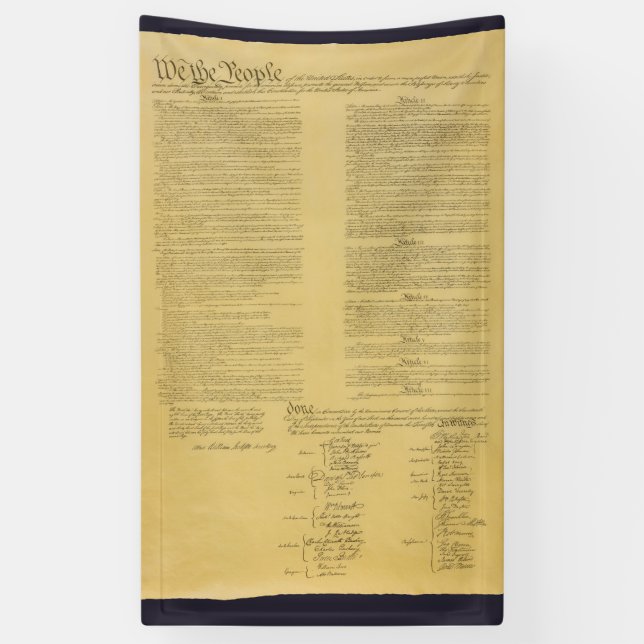 bannière de la Constitution des États-Unis (Vertical)