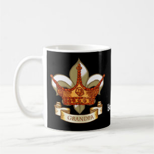 Bannière de la Couronne King Grandpa Mug