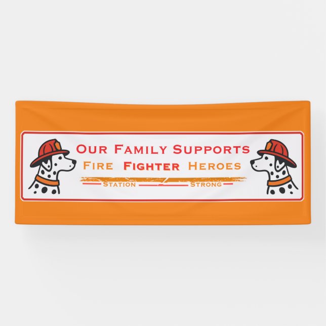 Bannière de la famille des pompiers (Horizontal)