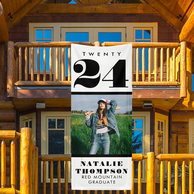 Bannière de la fête de graduation en plein air cus (Créateur téléchargé)