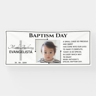 Bannière de la fête de la fête des BAPTISM en n