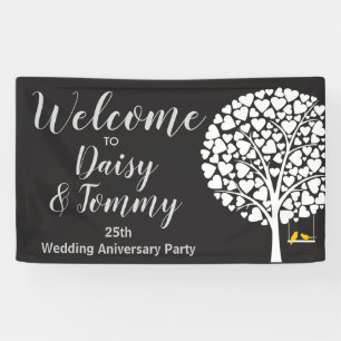 Bannière de la fête de l'anniversaire du mariage