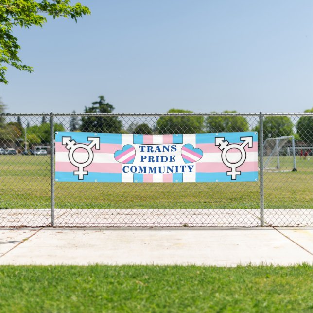 Bannière de la marche de la fierté transcommunauta (Insitu)