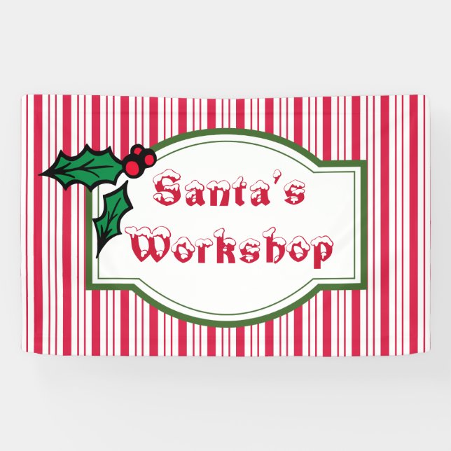 Bannière de l'atelier du Père Noël (Horizontal)