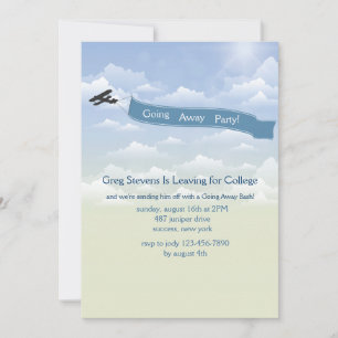 Bannière de l'avion sur invitation