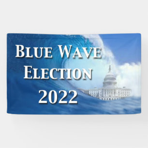 Bannière de l'élection Blue Wave 2022