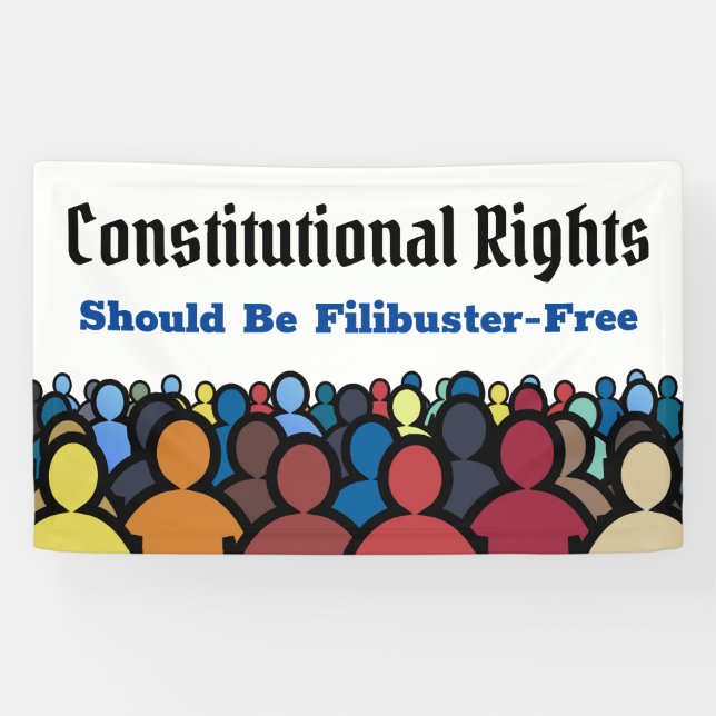 Bannière de libre filibuster des droits constituti (Horizontal)