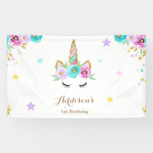 Bannière de licorne de l'affiche   de licorne du
