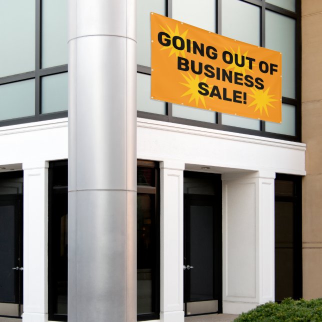 Bannière de liquidation de stock (Bâtiment extérieur)