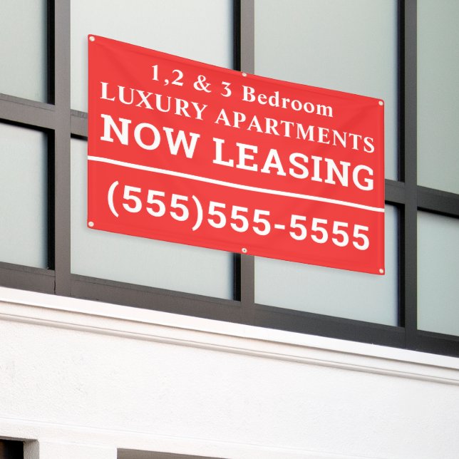 Bannière de location personnalisée maintenant (Bâtiment extérieur)