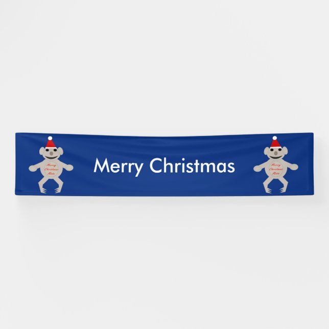 Bannière de l'ours Koala de Noël australien (Horizontal)