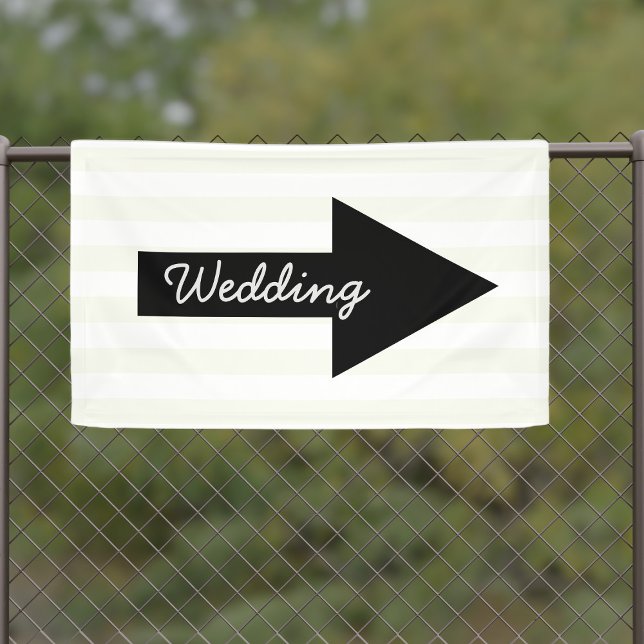 Bannière de mariage directionnelle flèche pointant (If your wedding is pointing to the right, here is the banner just for you)