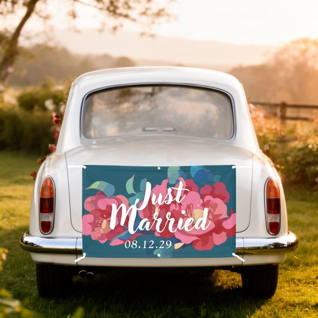 Bannière de mariage Fleurs modernes (Créateur téléchargé)