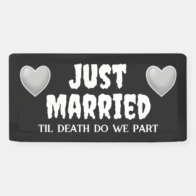 Bannière de mariage gothique (Horizontal)
