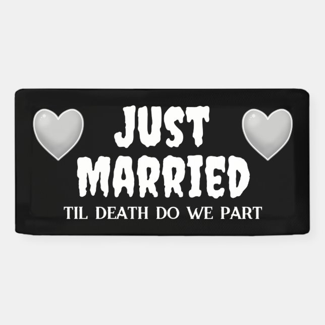 Bannière de mariage gothique (Horizontal)