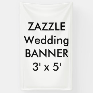 Bannière de mariage personnalisée 3' x 5'
