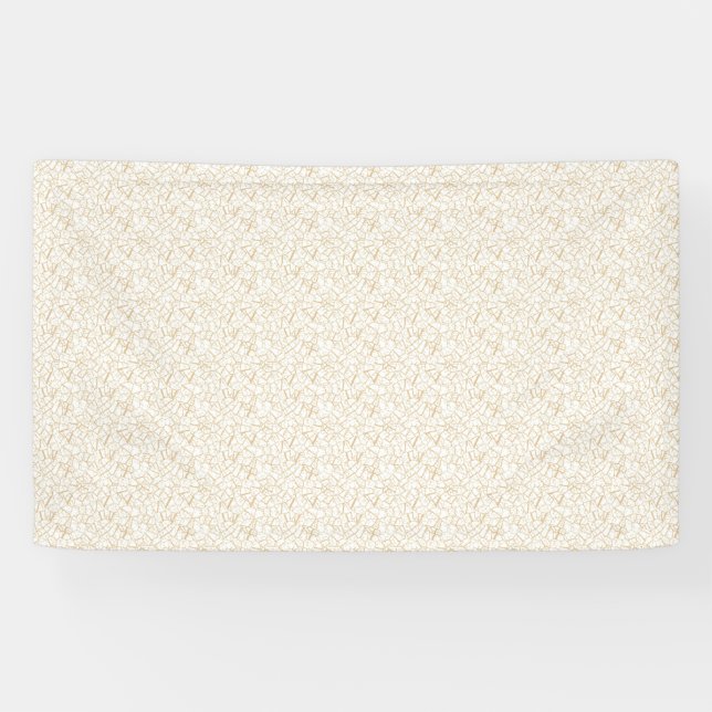 Bannière de mariage personnalisée | Lignes or élég (Horizontal)