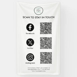Bannière de médias sociaux pour entreprise « Suive