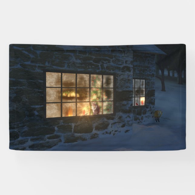 Bannière de Noël de Cwm (Horizontal)