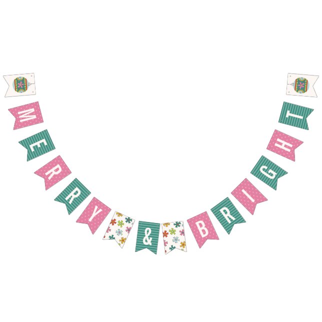 Bannière de Noël Vintage - Vert (Tout)