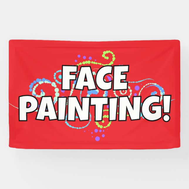 Bannière de peinture de visage (Horizontal)
