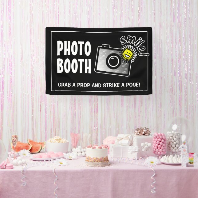 Bannière de photomaton personnalisée pour mariage (Fête)