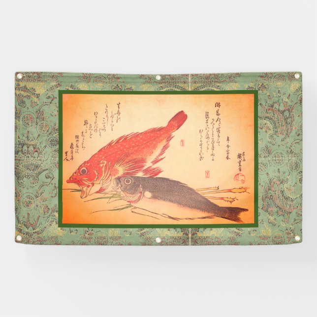 BANNIÈRE DE POISSON AVEC GROMMETS (Horizontal)