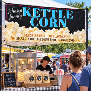 Bannière de Popcorn de Cornets à Friture Évenement
