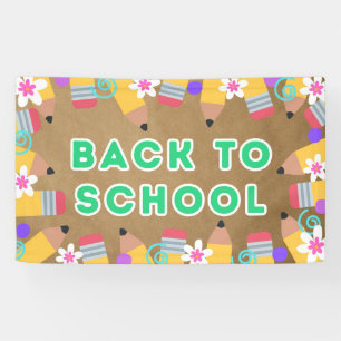 Bannière de Poster de Classe pour le Retour à l'Éc