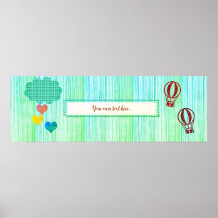 Bannière de poster pour salle d'enfants Baby Showe