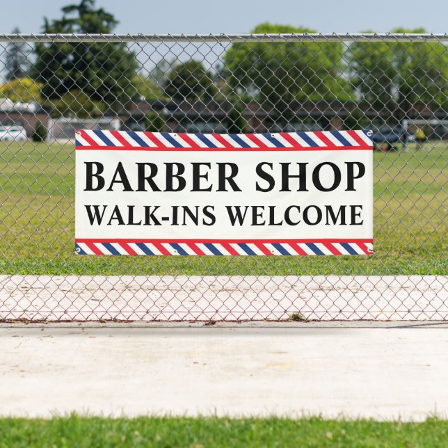 Bannière de publicité pour salon de coiffure pour  (En situation)