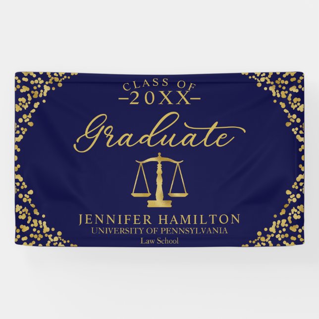 Bannière de remise des diplômes de la faculté de d (Horizontal)