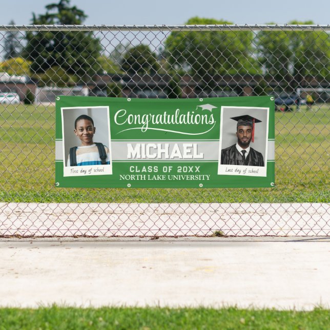 Bannière de remise des diplômes modifiable Alors e (En situation)