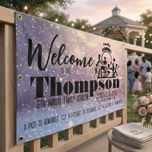 Bannière de réunion de la famille Purple Passion