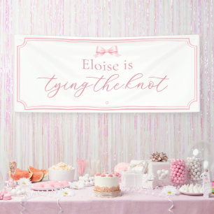 Bannière de ruban rose modifiable pour la cérémoni