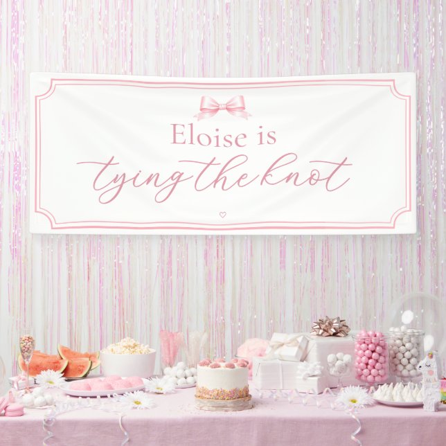 Bannière de ruban rose modifiable pour la cérémoni (Fête)