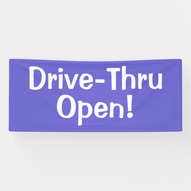 Bannière de service au volant Ouvert ! (Horizontal)