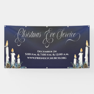 Bannière de service de Noël à la veille de Noël av