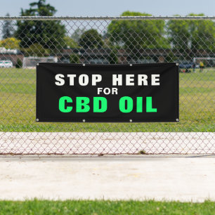 Bannière de signalisation externe CBD Oil Business