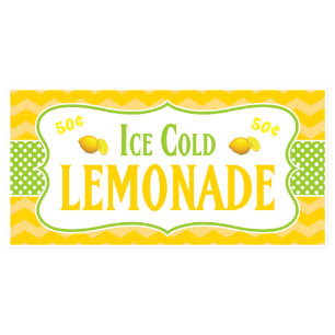 Bannière de signe de stand de limonade de point d