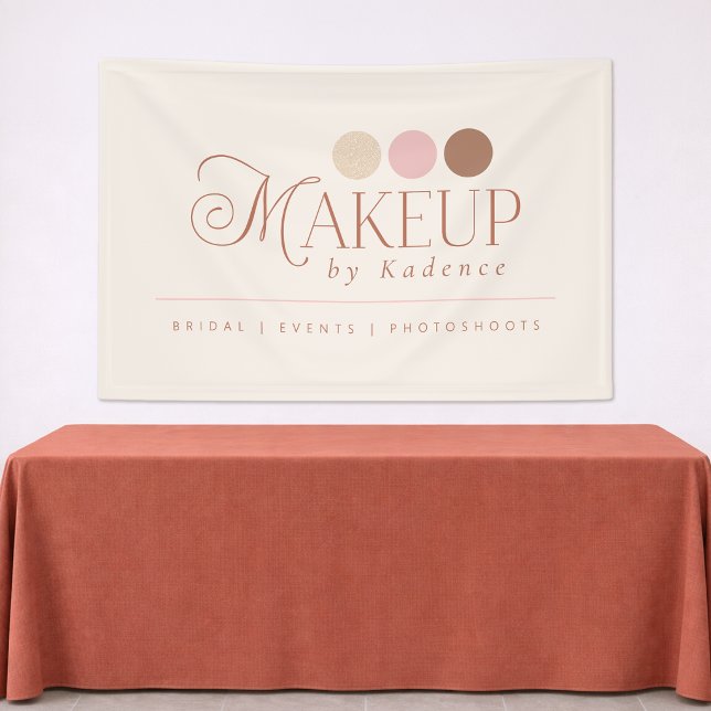 Bannière de stand de vendeur Maquilleuse professio (Créateur téléchargé)