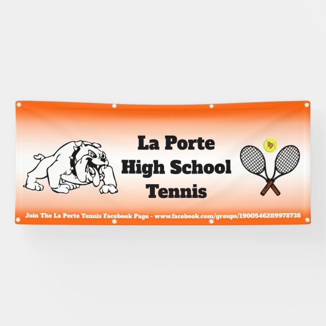 Bannière de tennis de lycée (Horizontal)