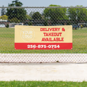 Bannière de texte personnalisée pour la livraison 