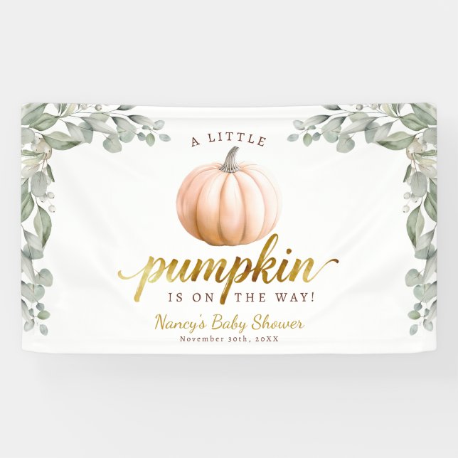 Bannière de toile de fond pour Baby Shower pour un (Horizontal)